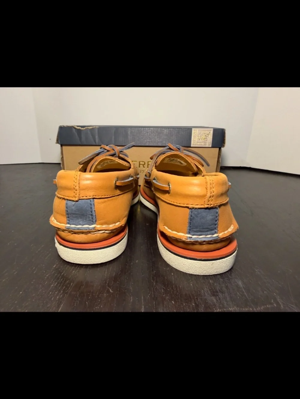 Sperry Gold Cup Authentic Original 2 Eye Boat Shoes Tan Mens 8M